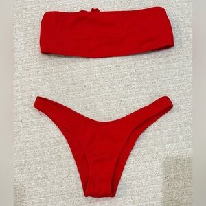 SHEIN M Women's Red Swimsuit